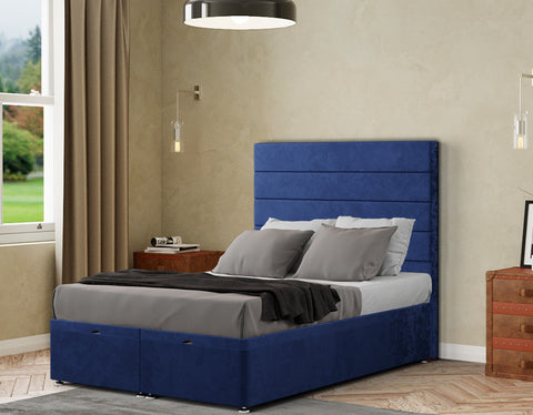 George Ottoman Bed Floor Standing Headboard  Plush