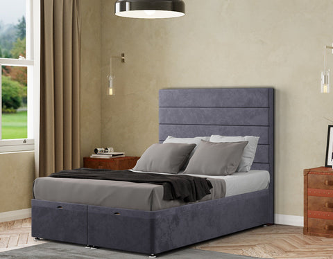George Ottoman Bed Floor Standing Headboard  Plush