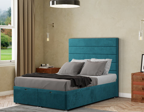 George Ottoman Bed Floor Standing Headboard  Plush