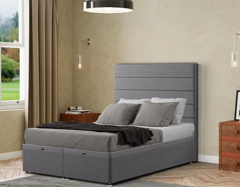 George Ottoman Bed Floor Standing Headboard  Linen