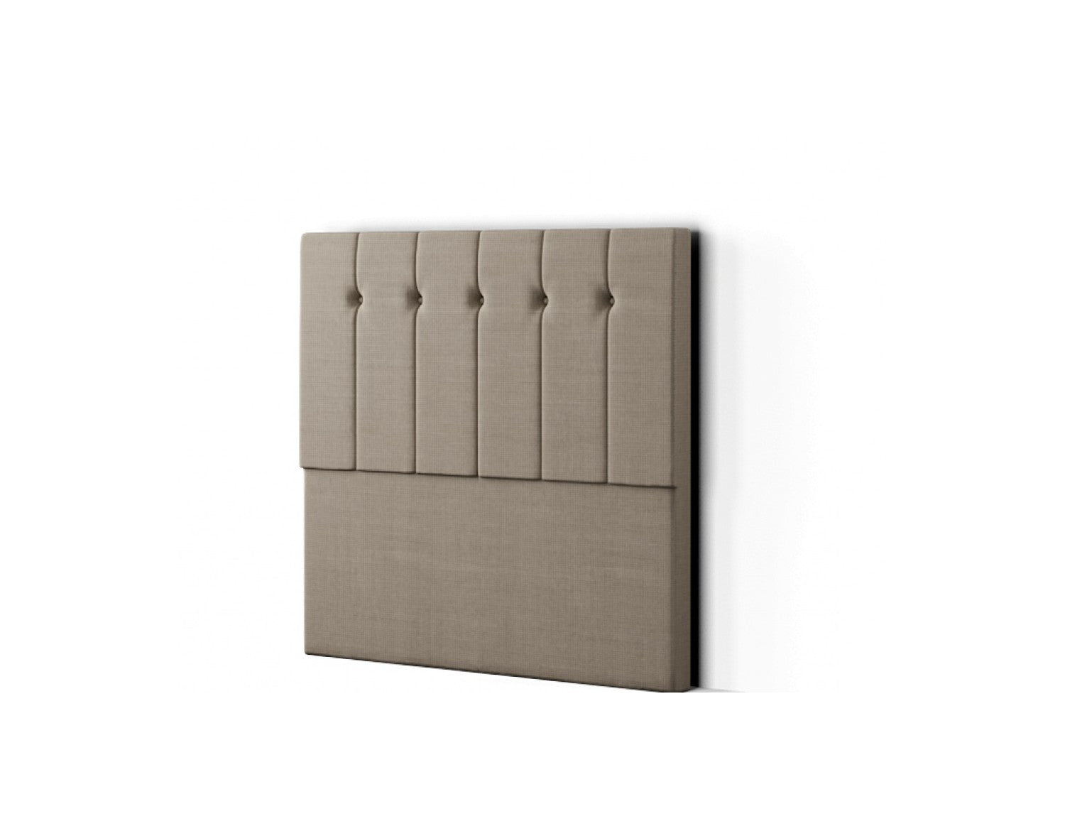 Highland Headboard Floor Standing  Matching Buttons Linen