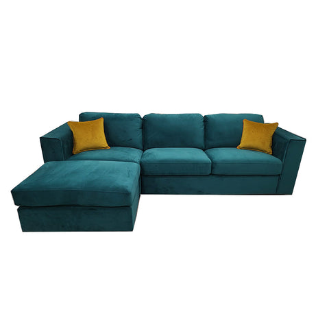 Harlow Plush Sofa and Footstool