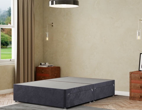 Simple Divan Base 2 Drawers Plush