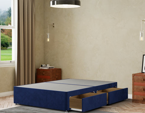 Simple Divan Base 2 Drawers Plush