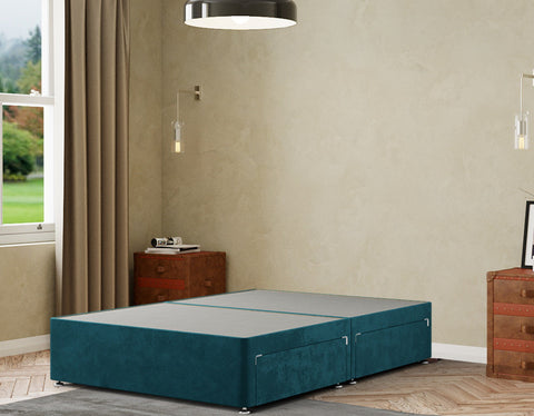 Simple Divan Base 2 Drawers Plush